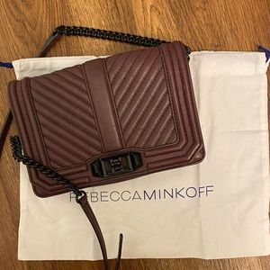 Rebecca Minkoff Small Love Purple Crossbody Bag